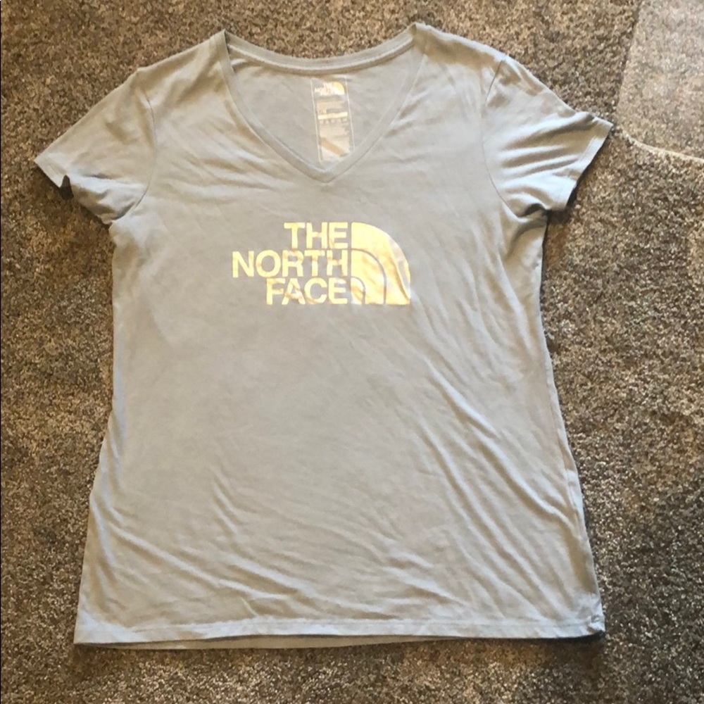 Light blue North Face tee